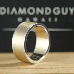 Signature Diamond Guy Men's Design: "Christiansen" Custom Two Tone Matte Band