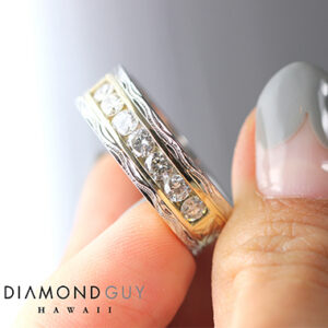 Signature Diamond Guy Men's Design: Hawaiian Scroll Diamond Custom Ring