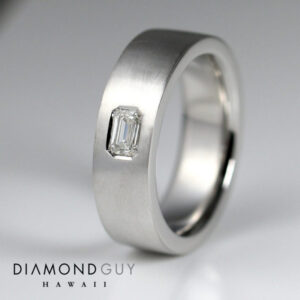 Signature Diamond Guy Men's Design: "Christiansen" with Emerald Diamond
