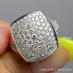 Damiani Anello 2CTW Diamond Pave Ring w/ Box Size 5