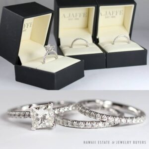 A. Jaffe Classics Statement Quilted 0.34CTW Diamond Platinum Wedding Band Ring