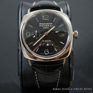 Panerai Radiomir Limited Edition (out of 250) 10 Days GMT White Gold Watch PAM 235