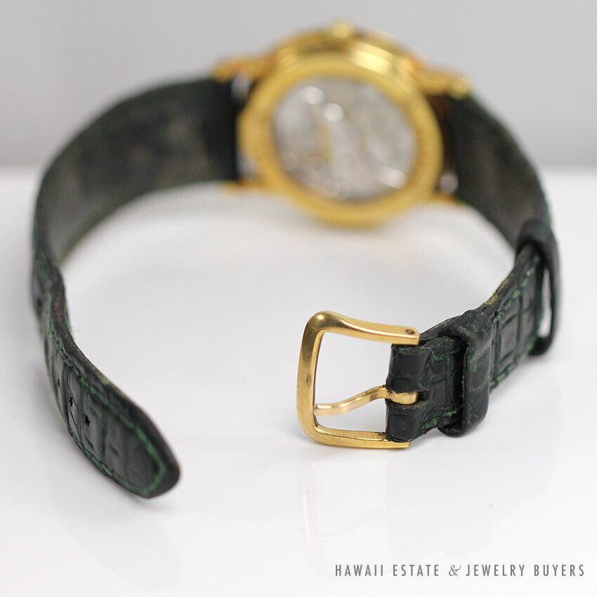 Ladies 28mm Blancpain Villeret 18k Alligator Mechanical Swiss Watch w/ Appraisal - Image 8