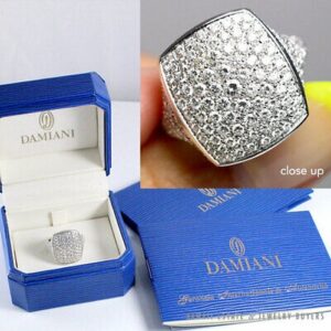 Damiani Anello 2CTW Diamond Pave Ring w/ Box Size 5