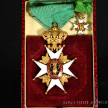 VINTAGE "ROYAL ORDER OF THE VASA" SWEDISH CHIVALRY MEDALS SET OF TWO *RARE*