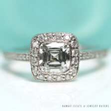 Tiffany & Co. .86ct Legacy Cushion Cut Engagement Ring