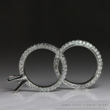 Michael B. Diamond Paris 3 sided diamond Pave Rings