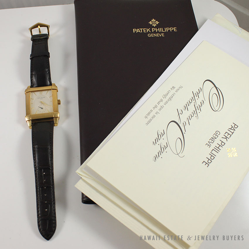 PATEK PHILIPPE 5111 GONDOLO MANUAL WINDING 18K YELLOW GOLD MEN'S WATCH W/ PAPERS - Image 4