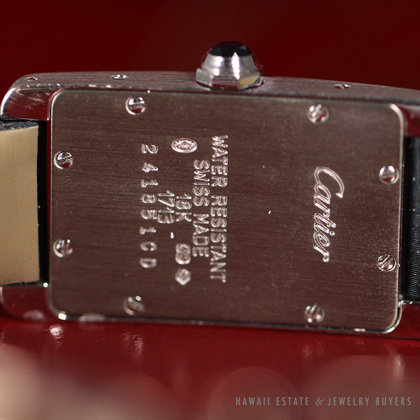 CARTIER TANK AMERICAINE 18K WHITE GOLD W/ FULL BOX & PAPERS - Image 3