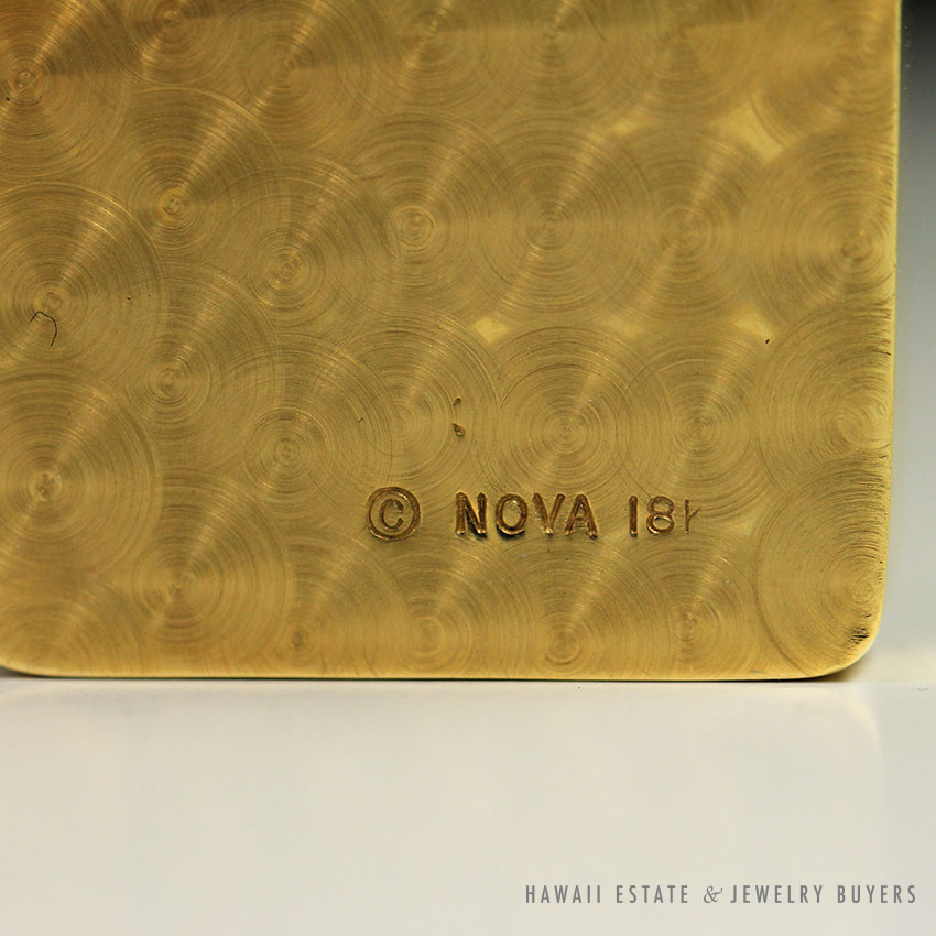 2.25CTW DIAMOND "S" INITIAL PAVE 18K YELLOW GOLD SLIDE PENDANT - Image 3