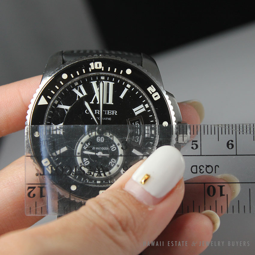 CARTIER CALIBRE DE CARTIER DIVER WATCH W7100056 STAINLESS STEEL RUBBER WATCH - Image 3