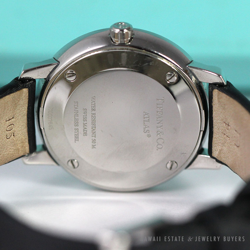 Tiffany & Co. Authentic Diamond Atlas Dome Stainless Steel Watch - Image 4