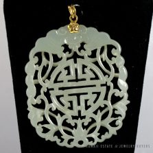 CHING DYNASTY GREAT CARVING MUTTON FAT BAT GOOD LUCK SYMBOL PENDANT