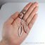 ADELER 3CTW NATURAL DIAMOND DROP 18K WHITE GOLD EARRINGS 3.25" - Image 3