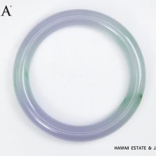GIA 78.9g LAVENDER AND GREEN JADE BANGLE SIZE 8