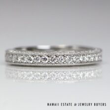 0.85ctw VS/GH Diamond 18K White Gold Anniversary Band Size 6