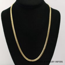 41.9g 14KYG 4.8mm Cuban 22" Chain