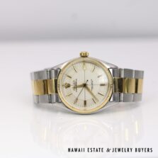 Rolex Oyster Perpetual Ref 6565 Two Tone 33mm Chronometer Watch Circa 1958