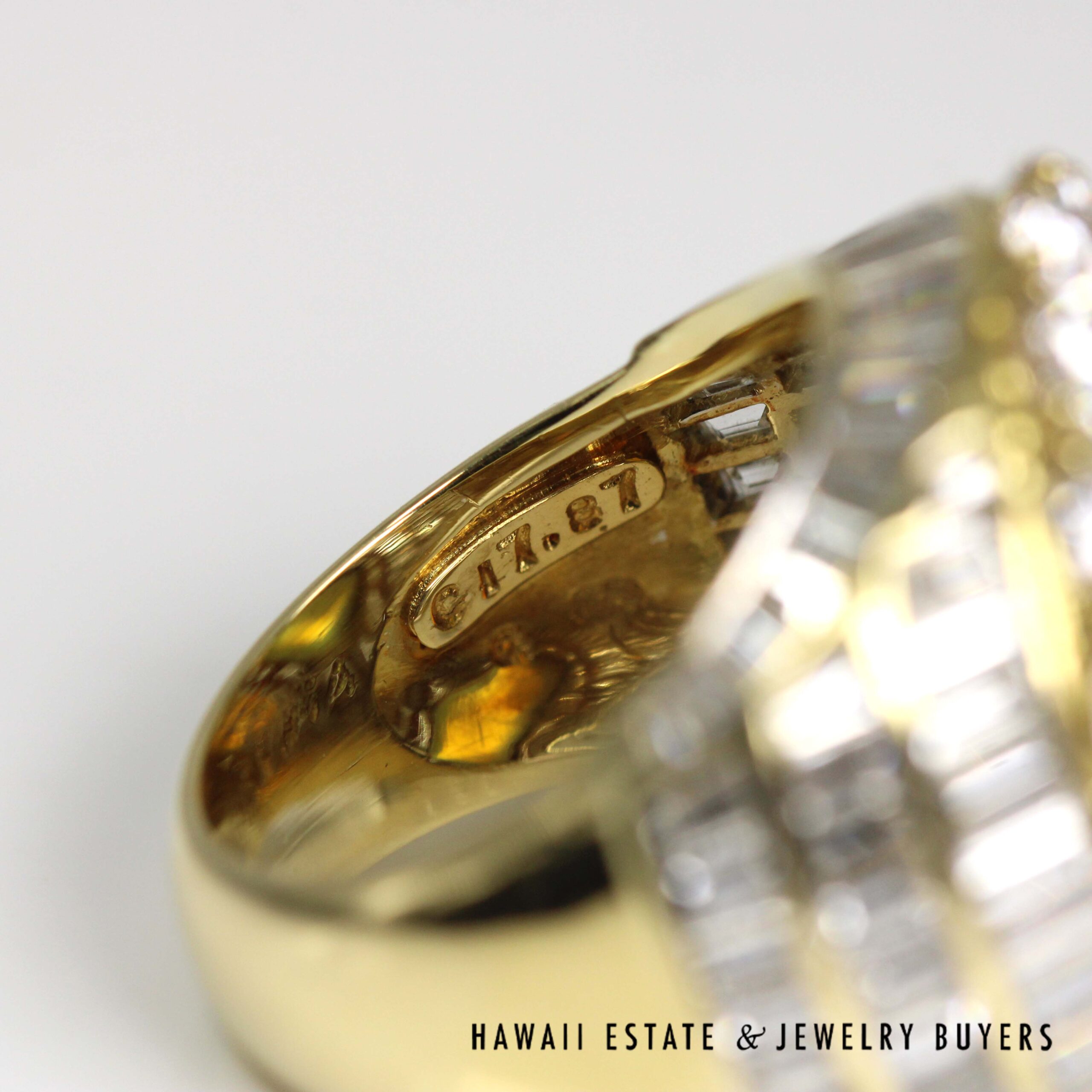 GIA 17.87ct Cat's Eye Crysoberyl 8.67ctw Diamond 18K Yellow Gold Gents Ring Size 7.5 with Appraisal - Image 8