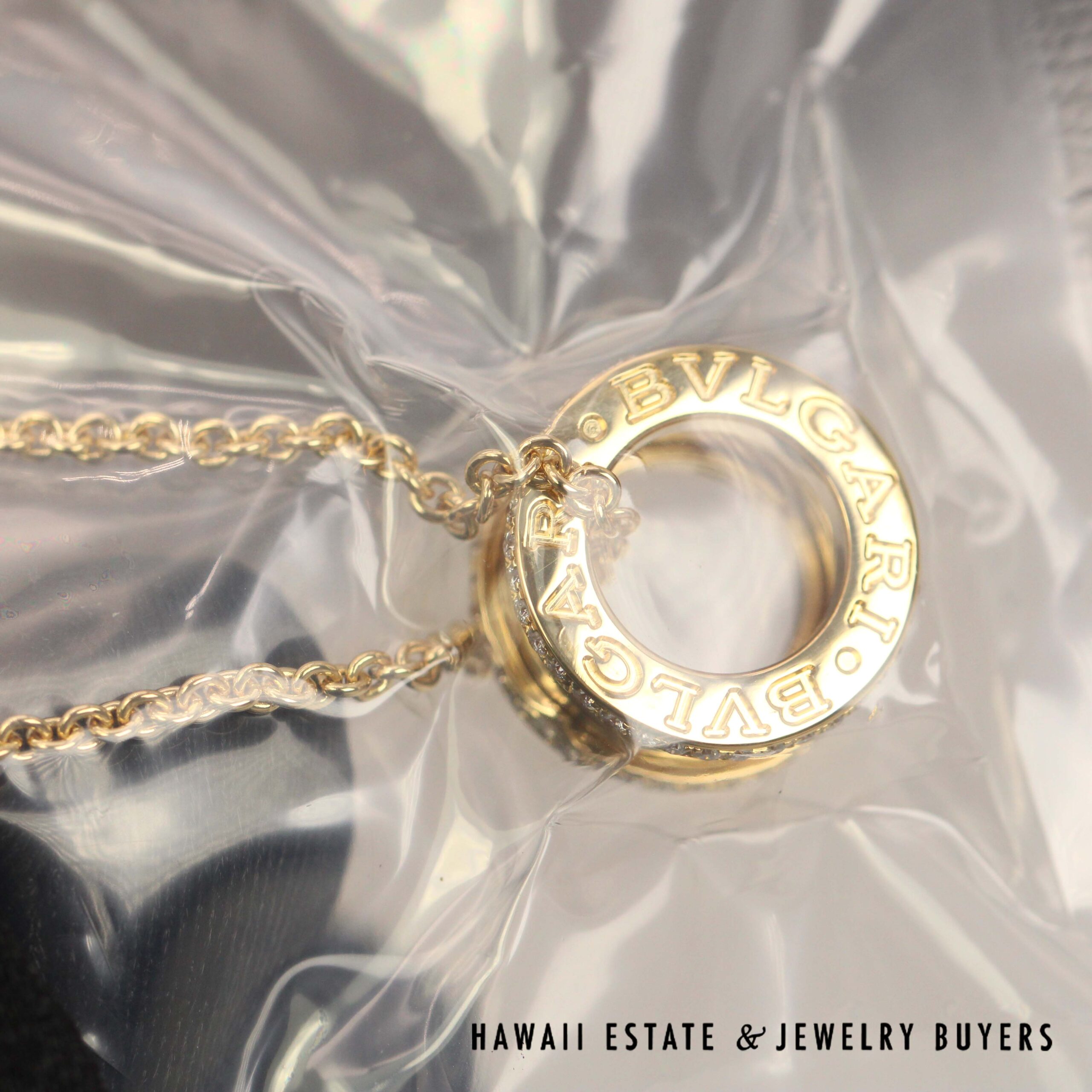 BVLGARI 18K Yellow Gold B Zero 1 Diamond Adjustable Necklace with Box, 14.1g - Image 4