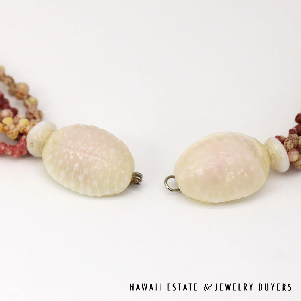 Ni'ihau Shell Lei: 5-Strand Multi-Color Maunaloa Kahelelani Lei and Bracelet Set - Image 10