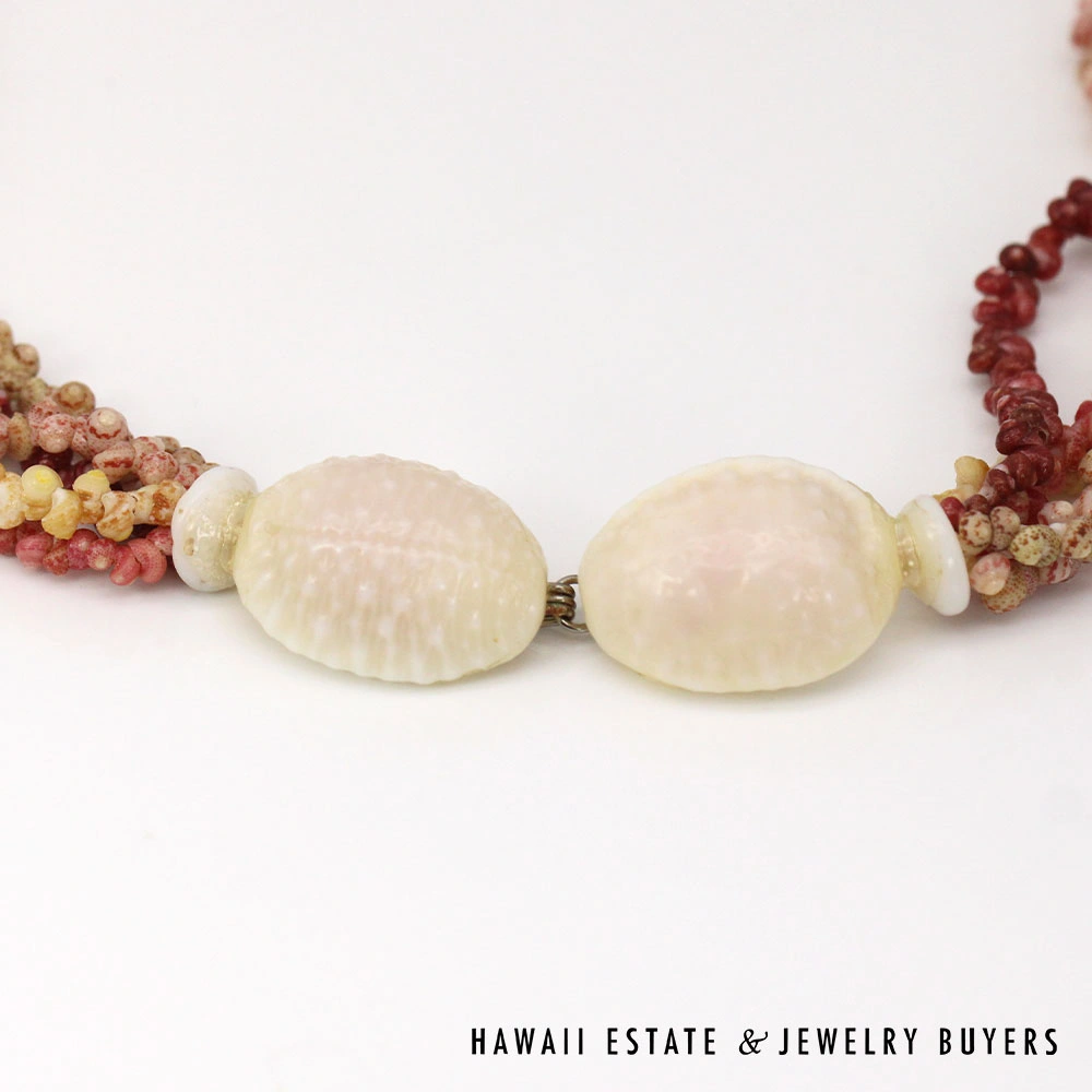 Ni'ihau Shell Lei: 5-Strand Multi-Color Maunaloa Kahelelani Lei and Bracelet Set - Image 9
