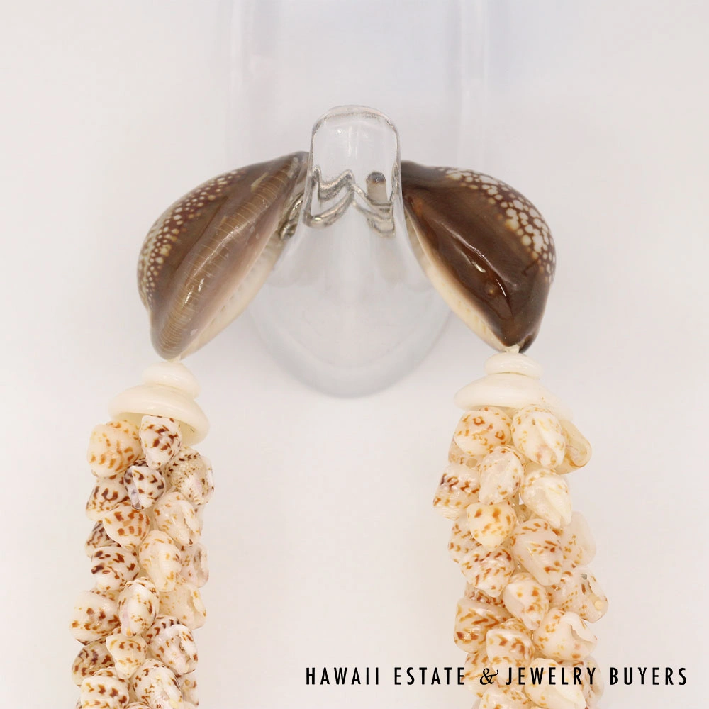 Ni'ihau Shell Lei 21 Inch Coconut Style Momi Onikiniki Hawaiian Necklace - Image 7