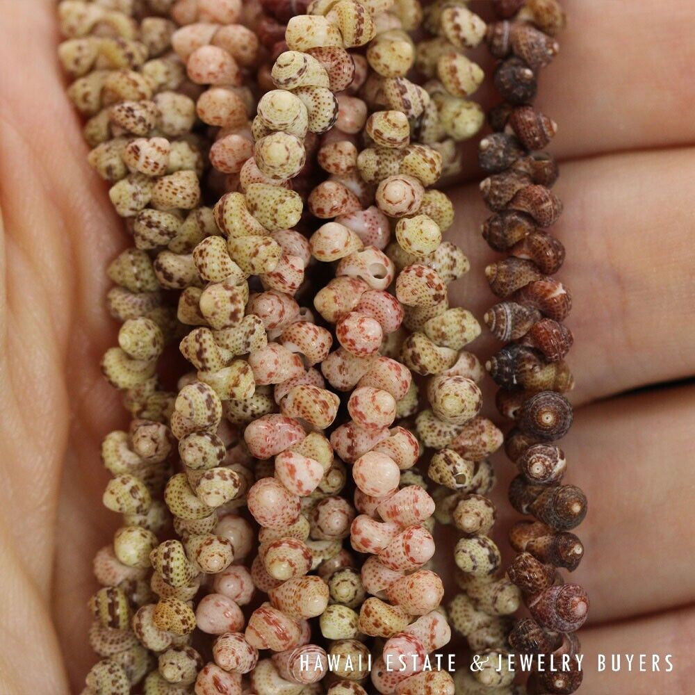 Ni'ihau Shell Lei 10-Strand Mauna Loa Kahelelani Multi 38 Inch Hawaiian Necklace - Image 12