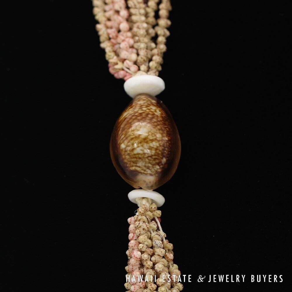 Ni'ihau Shell Lei 10-Strand Mauna Loa Kahelelani Multi 38 Inch Hawaiian Necklace - Image 9