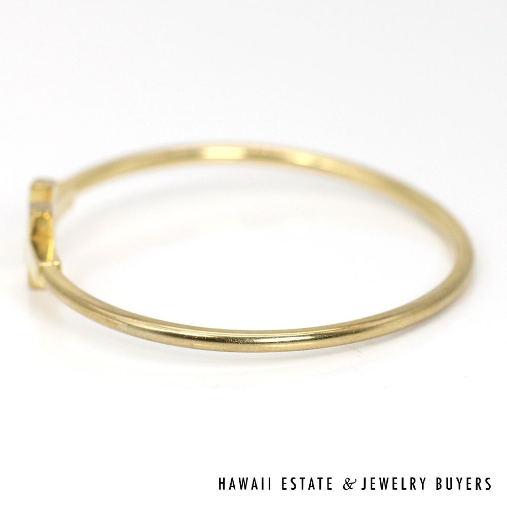 Tiffany & Co 18K Yellow Gold Tiffany T Wire Bracelet SIZE 5.75 w