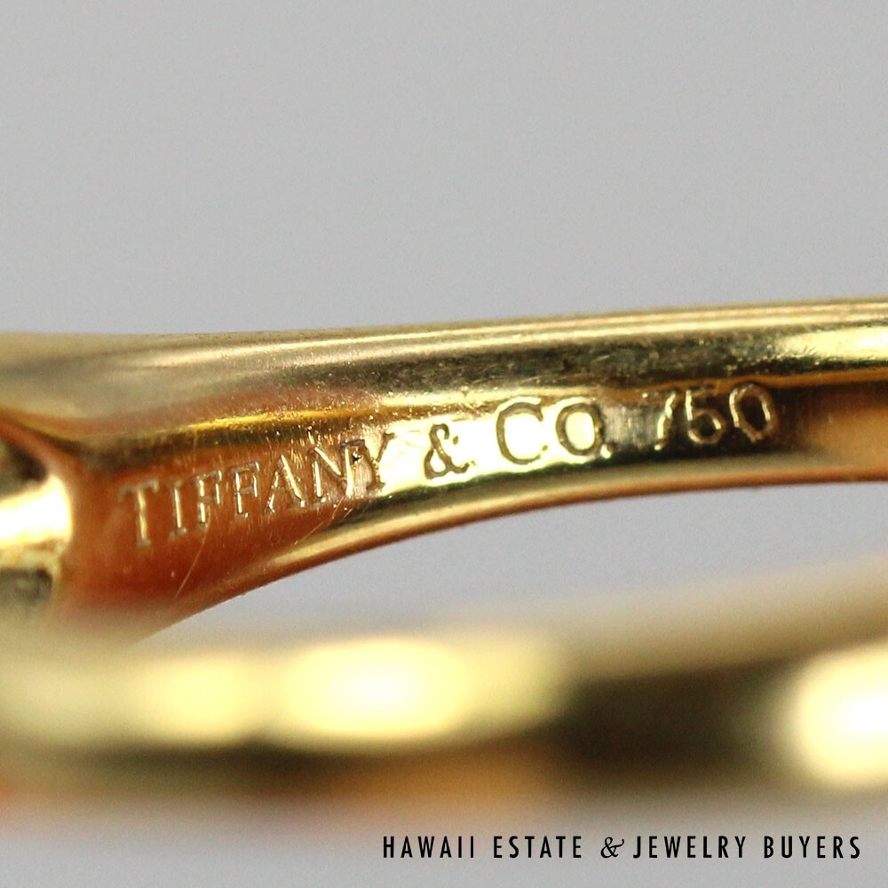 Tiffany & Co Elsa Peretti 18K Yellow Gold Diamond Pointed Ring SIZE 6.5 #2611-09 - Image 9