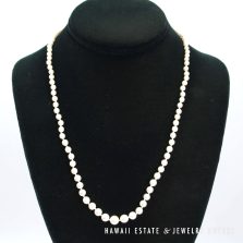 Mikimoto 3-7mm Graduated Cultured Pearl Knotted Strand Necklace 21"