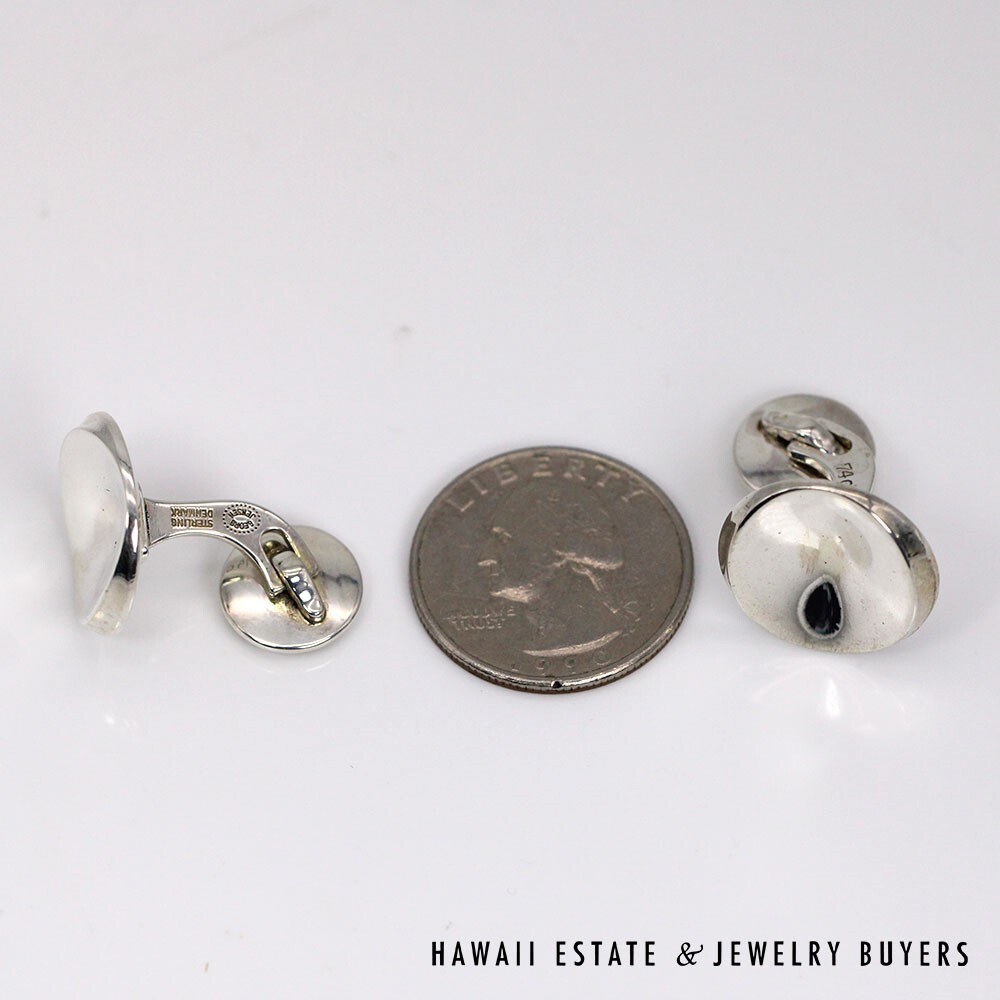 Georg Jensen Sterling Silver Cuff Links #022824-02 - Image 3