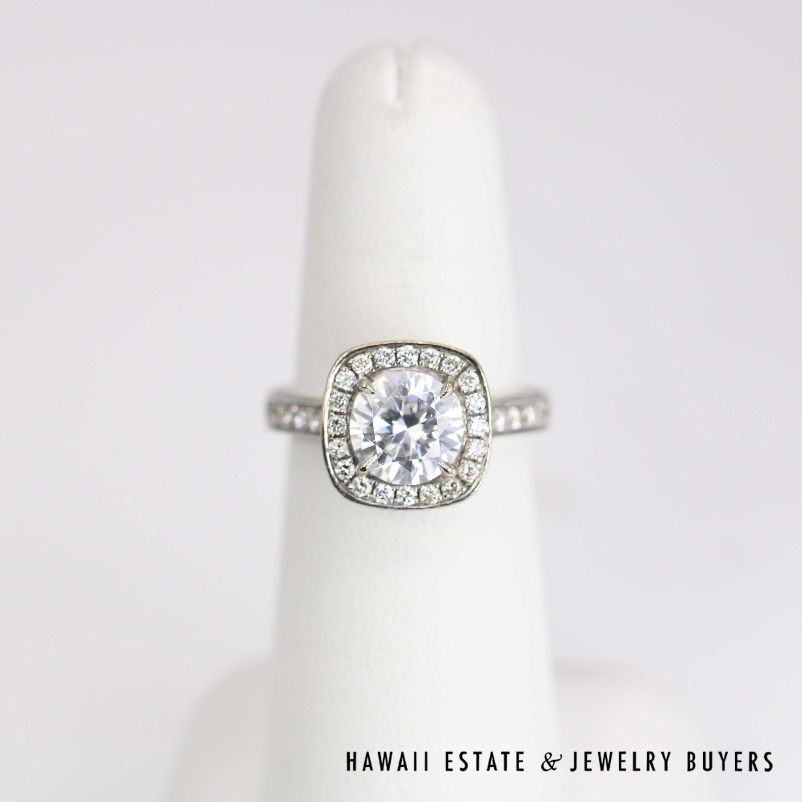 Daussi 1.22ctw VS/FG Diamond Semi-Mount Ring 14k White Gold Size 6.5 (Set with CZ) - Image 7