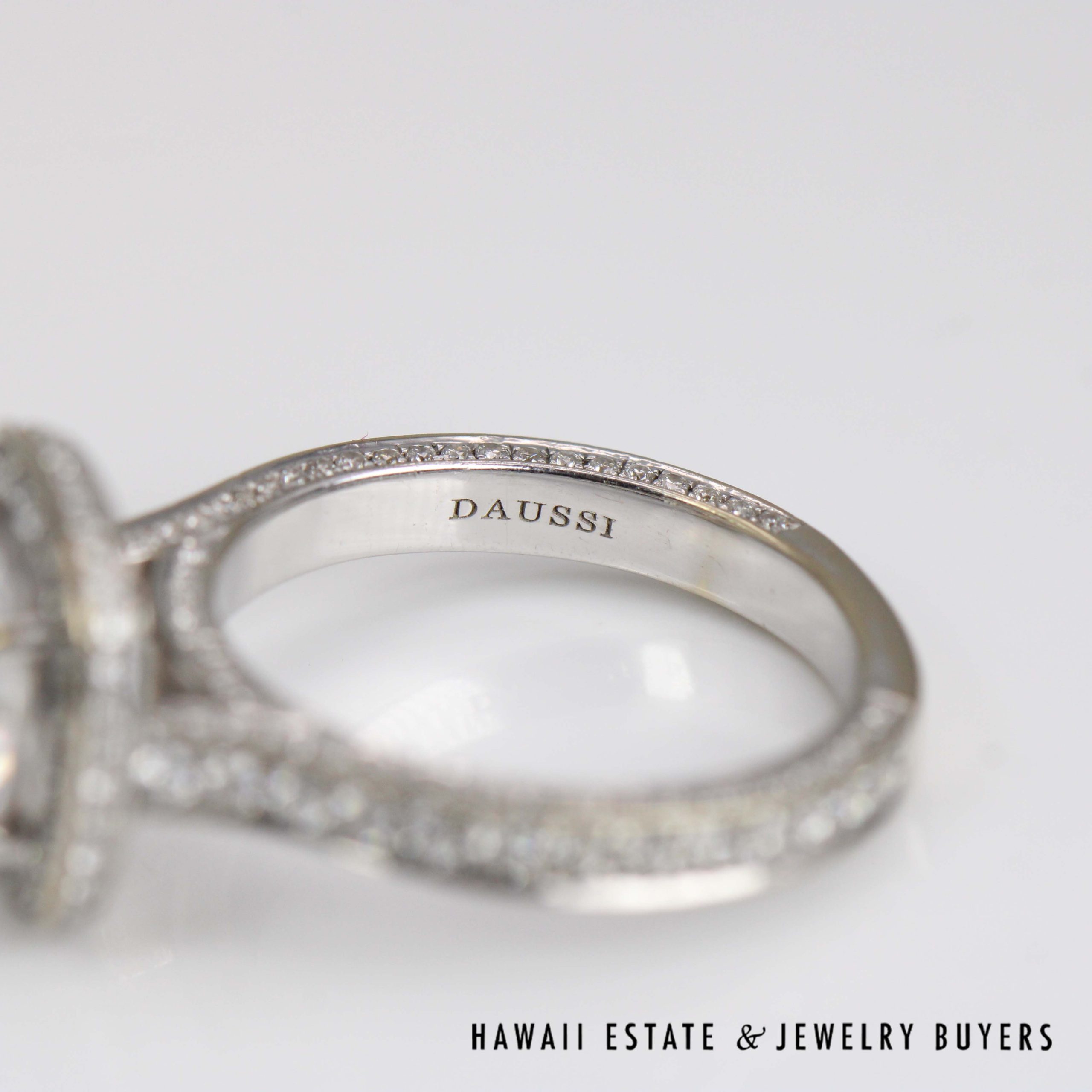 Daussi 1.22ctw VS/FG Diamond Semi-Mount Ring 14k White Gold Size 6.5 (Set with CZ) - Image 8