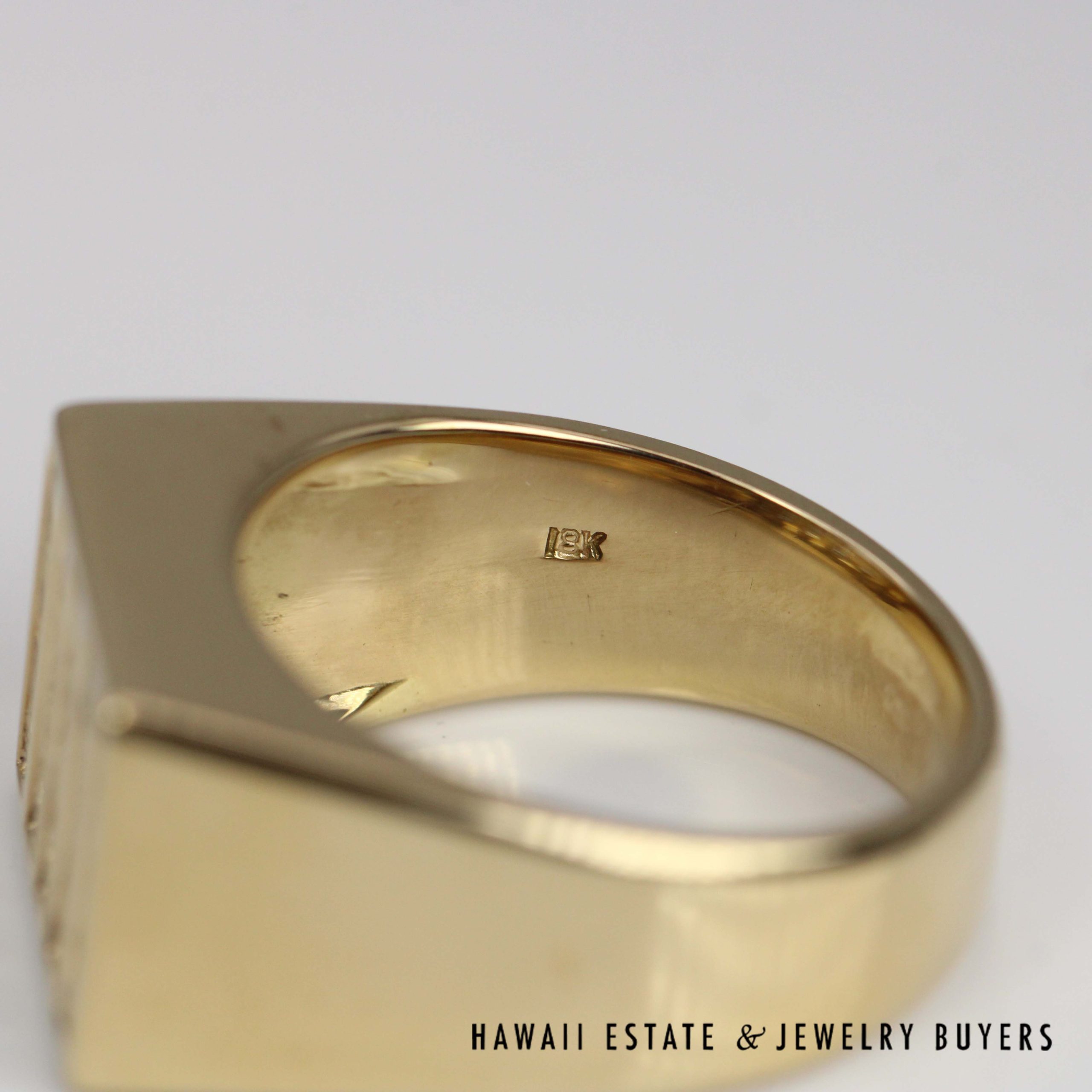 1ctw VVS/FG Diamond Channel Set Gents Ring 18k Yellow Gold Size 9.5, 16.9g - Image 6