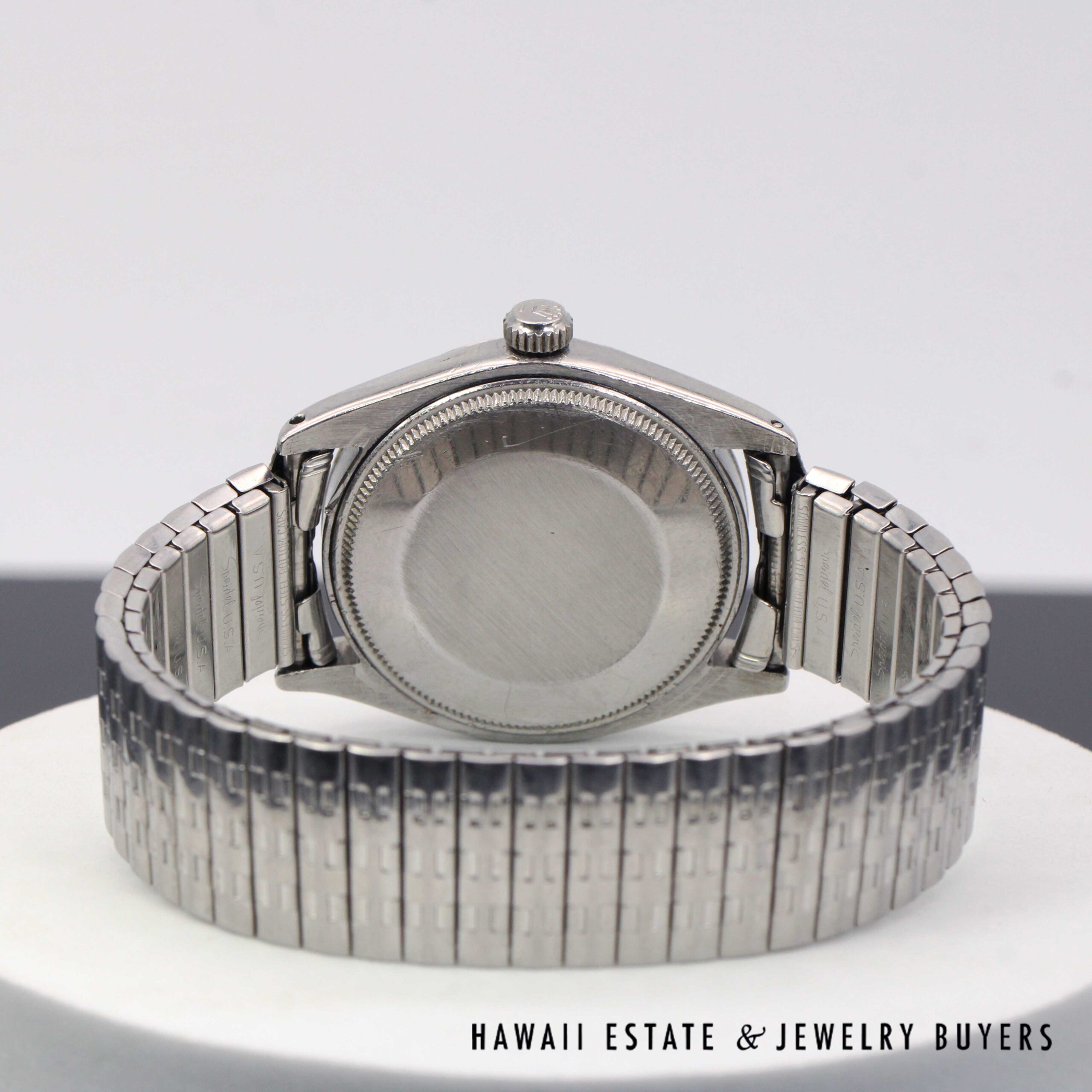 Rolex 34mm Oyster Perpetual Watch Ref 5552 w/ Stretch Band - Image 5
