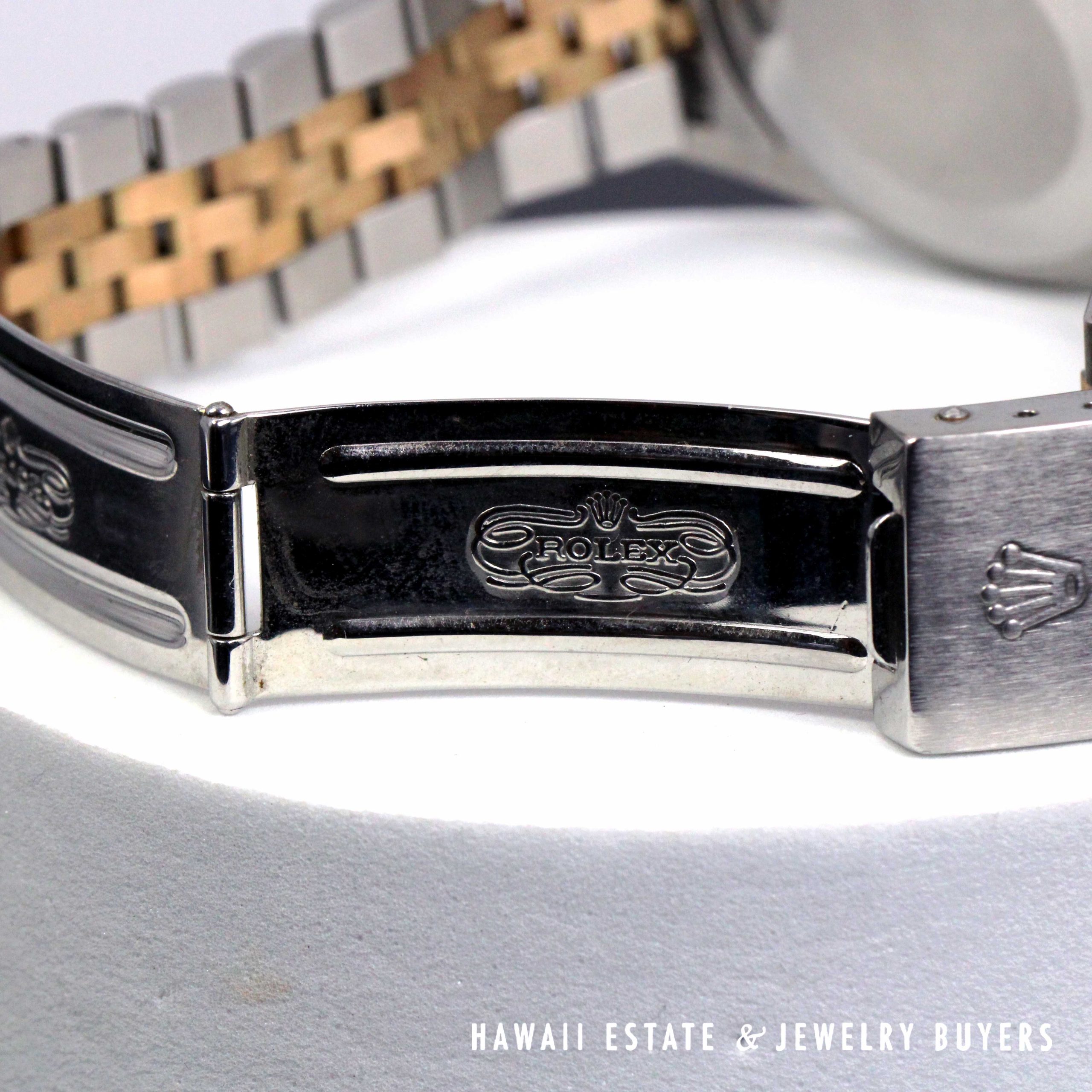 Rolex 36mm 2Tone Datejust Blue Diamond Dial Jubilee Band Watch REF 1601 Circa 1972 - Image 10