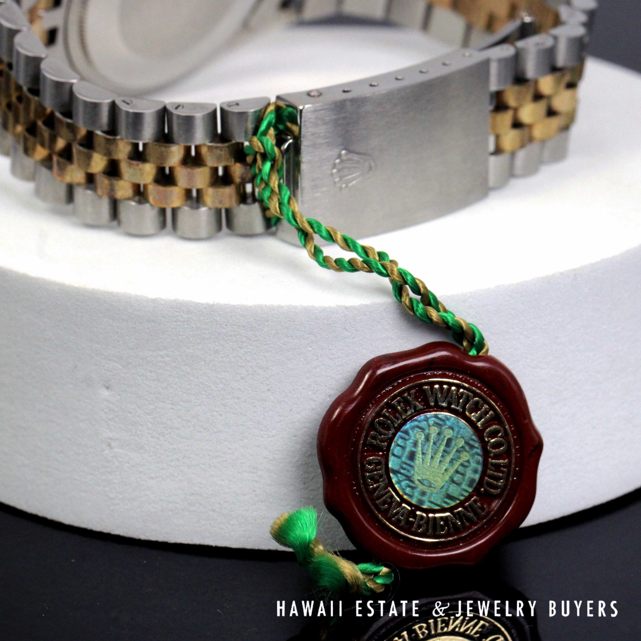 Rolex 36mm 2Tone Datejust Blue Diamond Dial Jubilee Band Watch REF 1601 Circa 1972 - Image 6