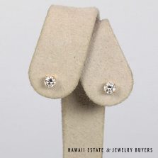 0.60ctw SI/HI Diamond 14K Yellow Gold Stud Earrings