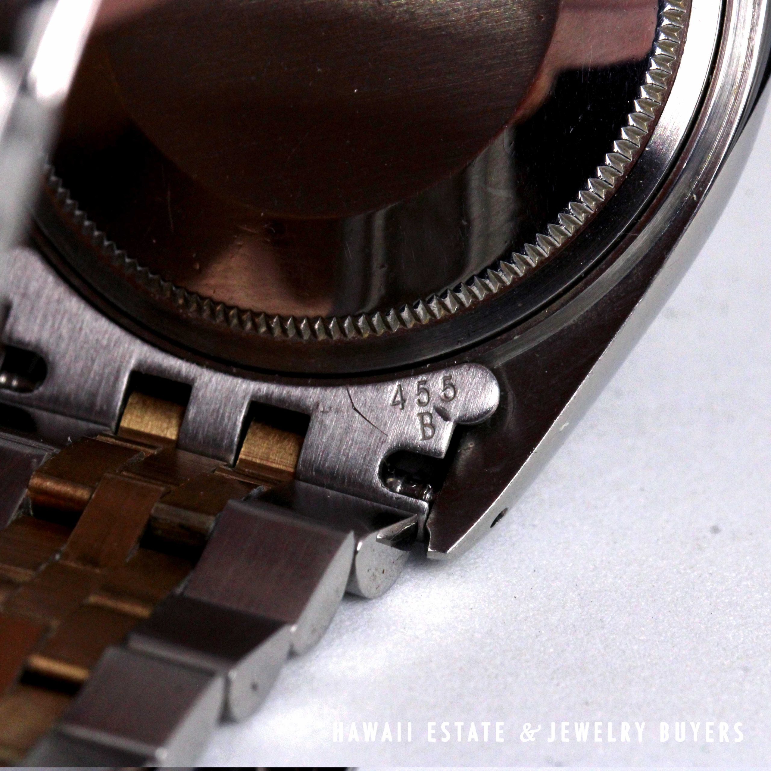 Rolex 36mm 2Tone Datejust Blue Diamond Dial Jubilee Band Watch REF 1601 Circa 1972 - Image 11