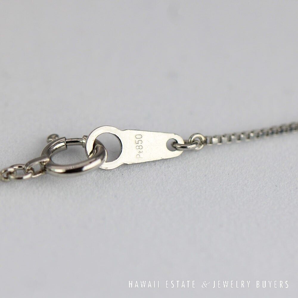 0.48CT Diamond Platinum Pendant 16" Necklace - Image 3