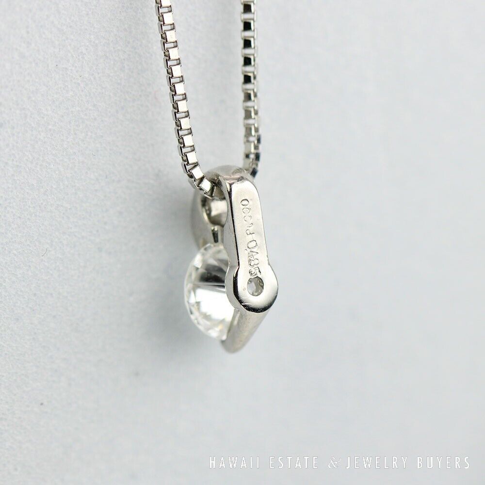 0.48CT Diamond Platinum Pendant 16" Necklace - Image 5