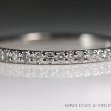 Michael B. Diamond Platinum Eternity Band Ring Size 3.75