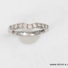 1.9g 14KWG 0.40ctw Diamond Fitted Band Size 4.5