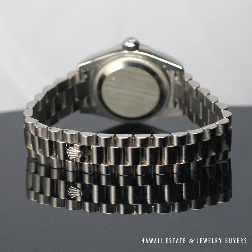 ROLEX DATEJUST REF 179179 DIAMOND MARKERS 18KW MOP AUTOMATIC JUBILEE BRACELET - Image 6