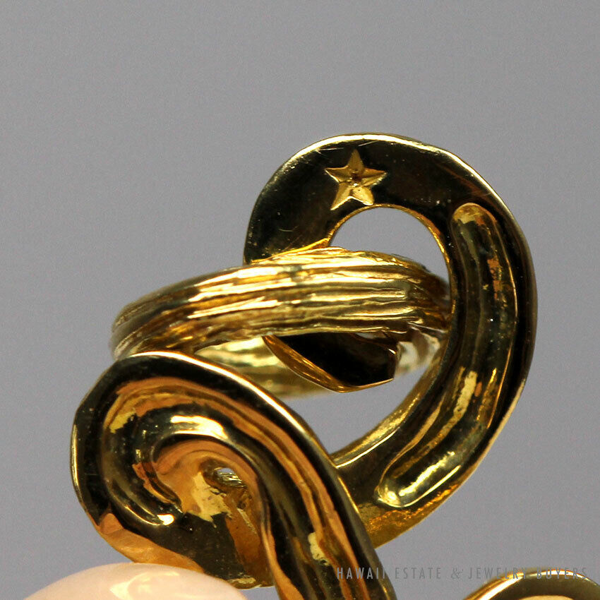 H. Stern Celtic Dunes Scrollwork 18K Yellow Gold Earrings & Pendant Set - Image 6