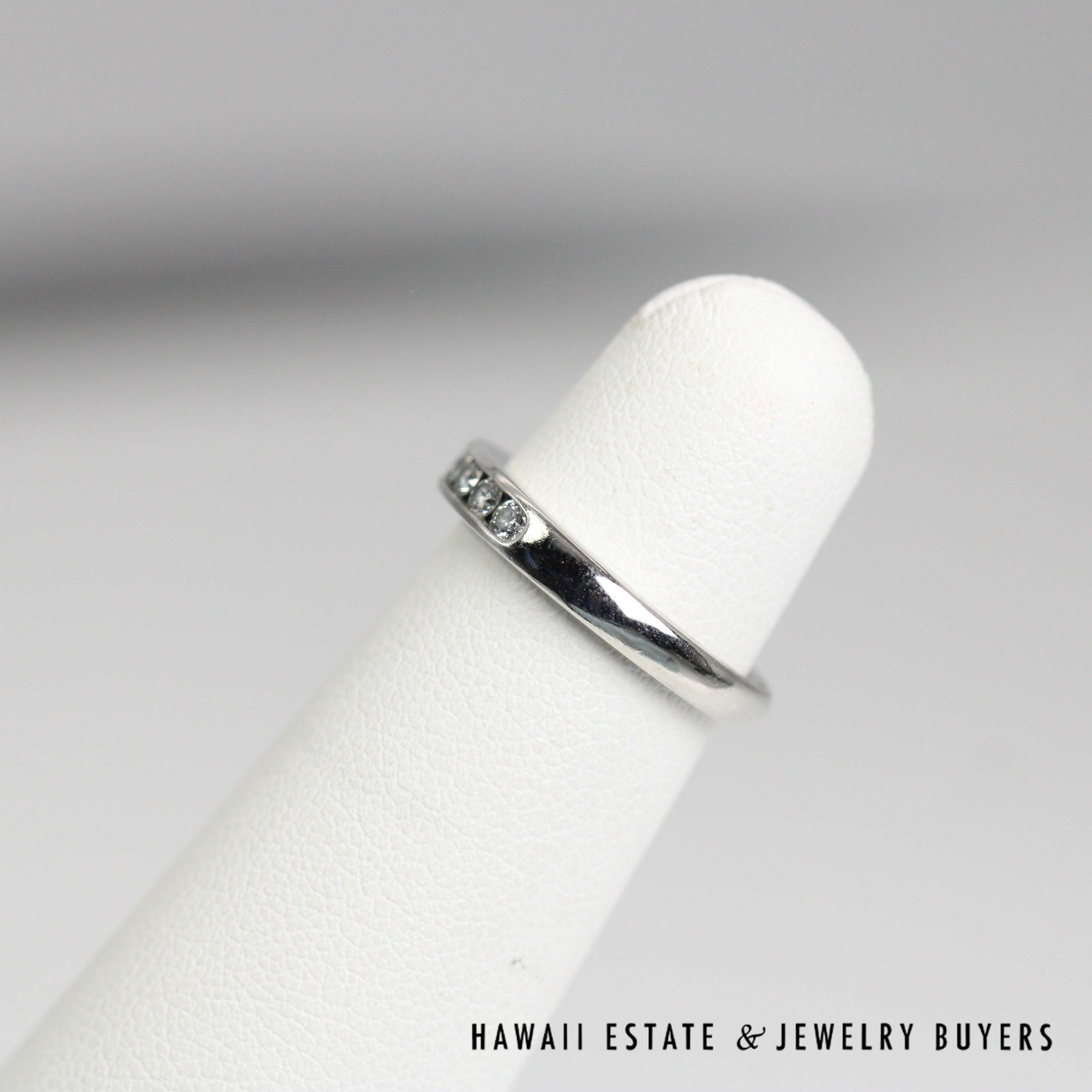 Tiffany & Co 0.35ctw Diamond Channel Set Platinum Ring Size 4.5 with Box, 4.6g - Image 7