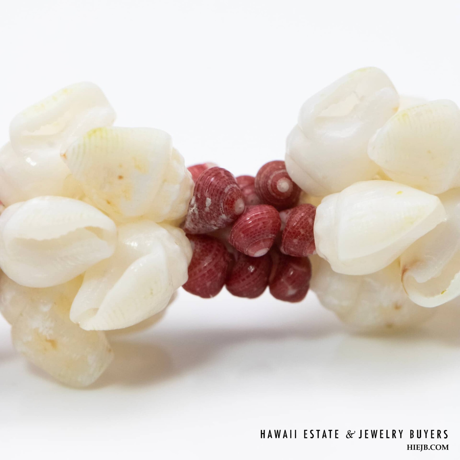 Ni'ihau Shell Lei Pua Kalaunu 22.5 Inch with Earrings - Image 5
