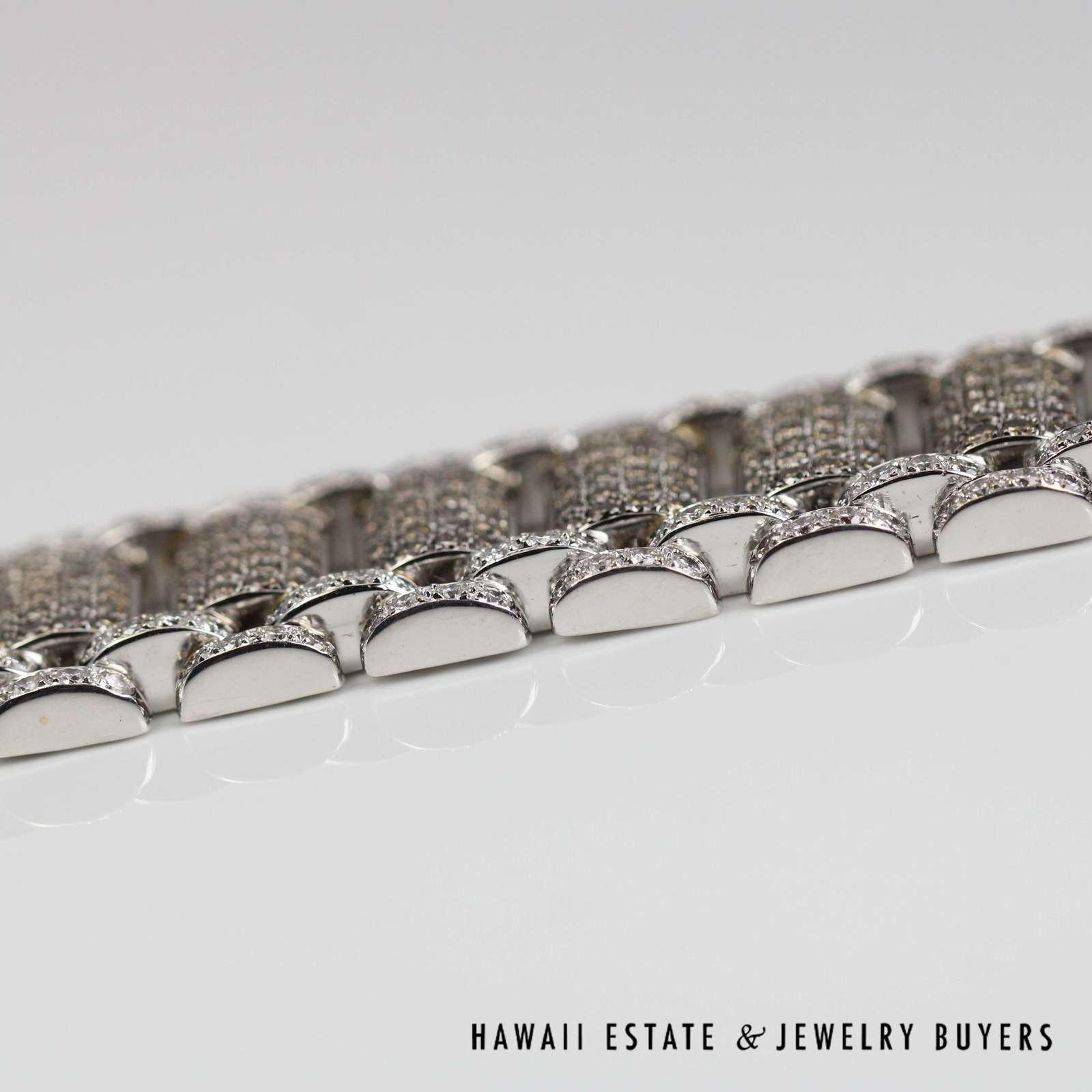 15.50ctw Chocolate and White Diamond 18K Yellow Gold link Bracelet Size 6.5 - 22mm Width - Image 8